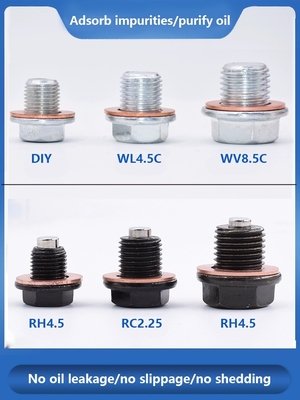 Magnetic Oil Pan Drain Bolt Plug M14x1.5 M12x2.25 for AC SCHNITZER X6 E71 SUV 08-14