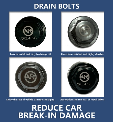 Magnetic Oil Pan Drain Bolt Plug M14x1.5 M12x2.25 for AC SCHNITZER X6 E71 SUV 08-14