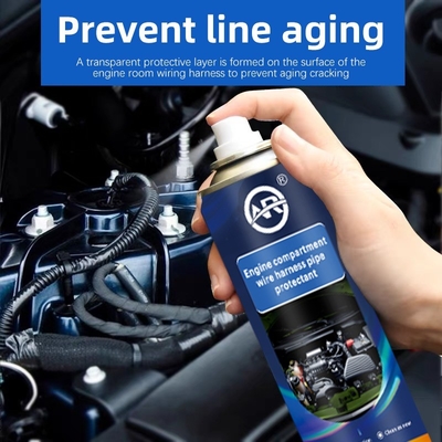 Engine Compartment Line Cleaning and Protection Solution for Automotive Vehicles