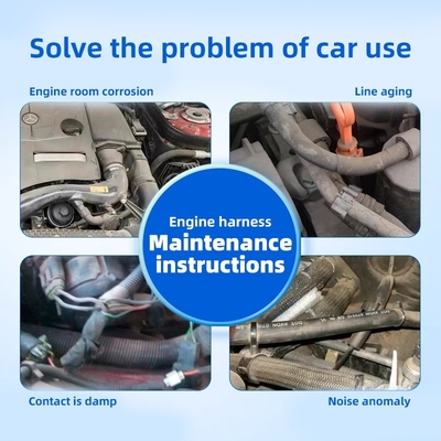 Engine Compartment Line Cleaning and Protection Solution for Automotive Vehicles