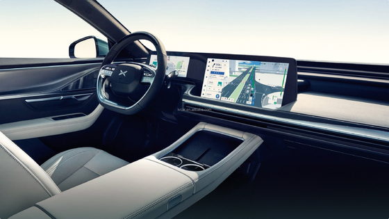 Xpeng P7 Ev 5-seater Electric SUV Car with Dark Interior Color and Turbo Engine Type